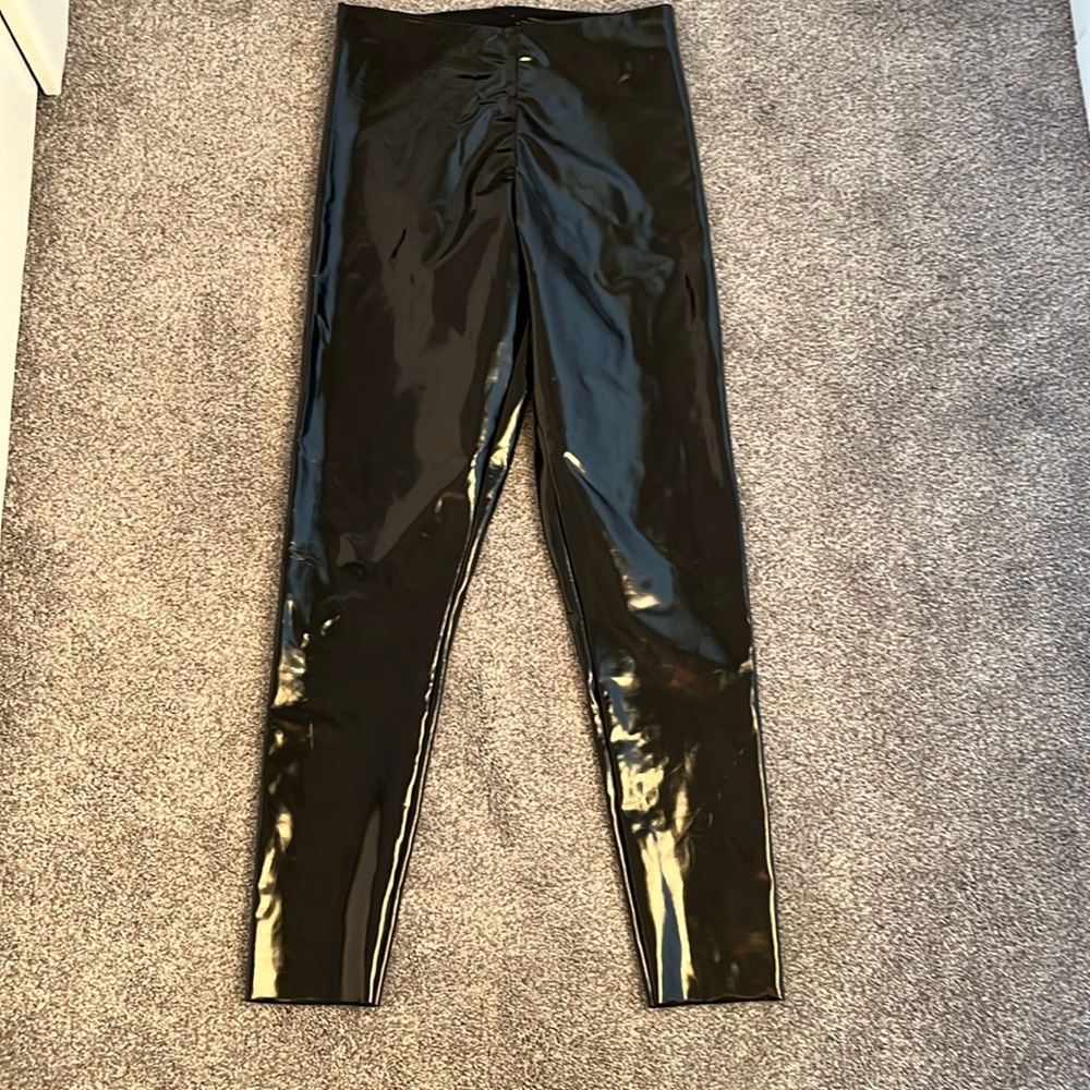 Commando Black Faux Leather Pant Size Large